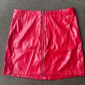 Faux Leather Skirt with tags